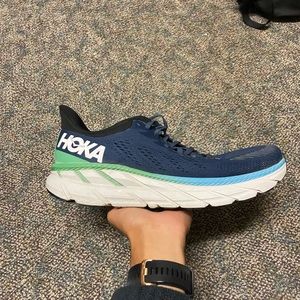 Hoka Clifton 7 Navy/Green Size 10